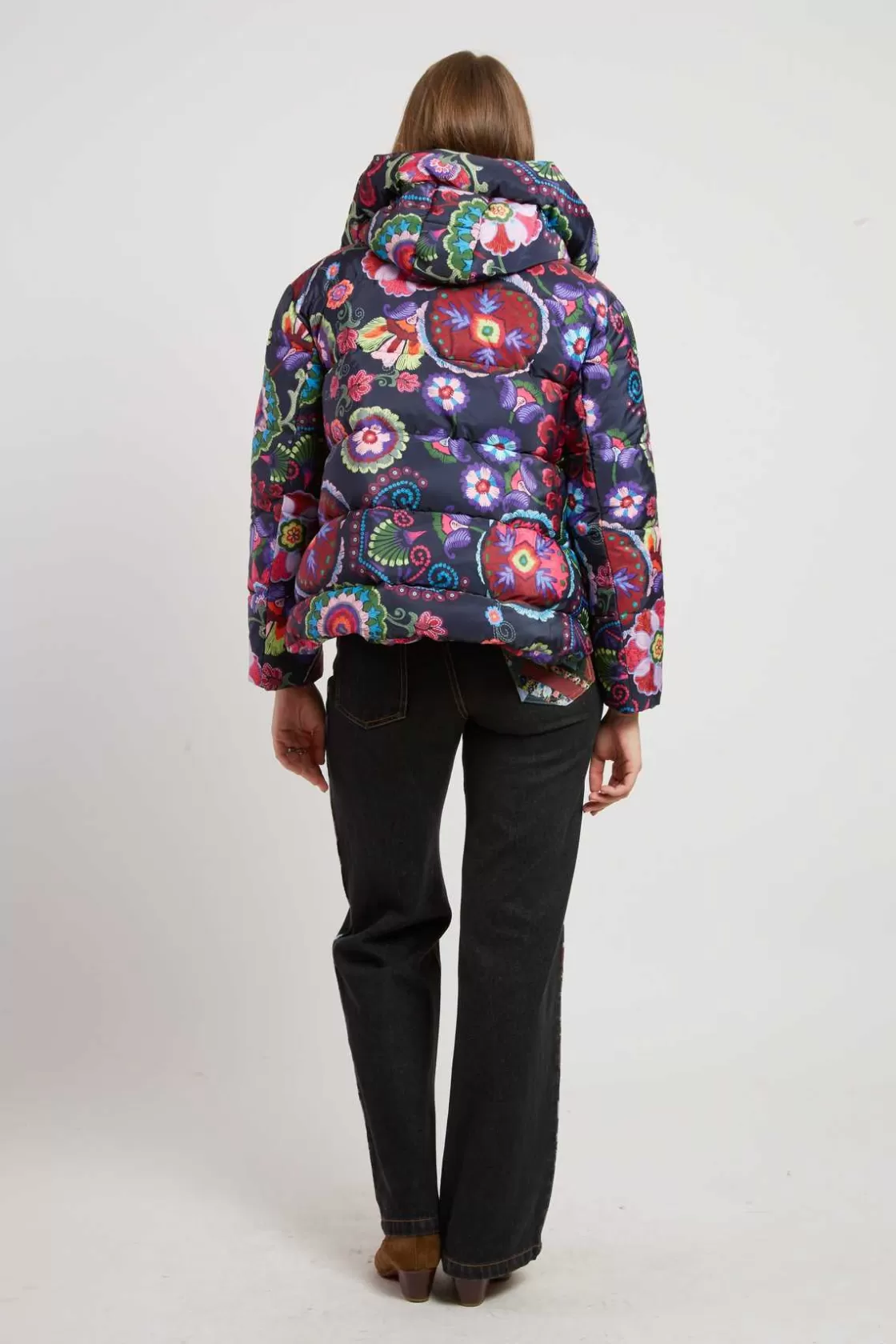 doudoune__capuche_motif_floral_eduarda_3.webp Maison Derhy Les Manteaux, Vestes & Doudounes-Doudoune à capuche motif floral EDUARDA