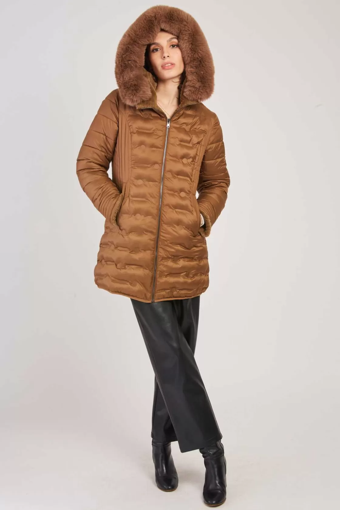 doudoune_milongue_rversible_eglantine_13.webp Maison Derhy Les Manteaux, Vestes & Doudounes-Doudoune mi-longue réversible EGLANTINE