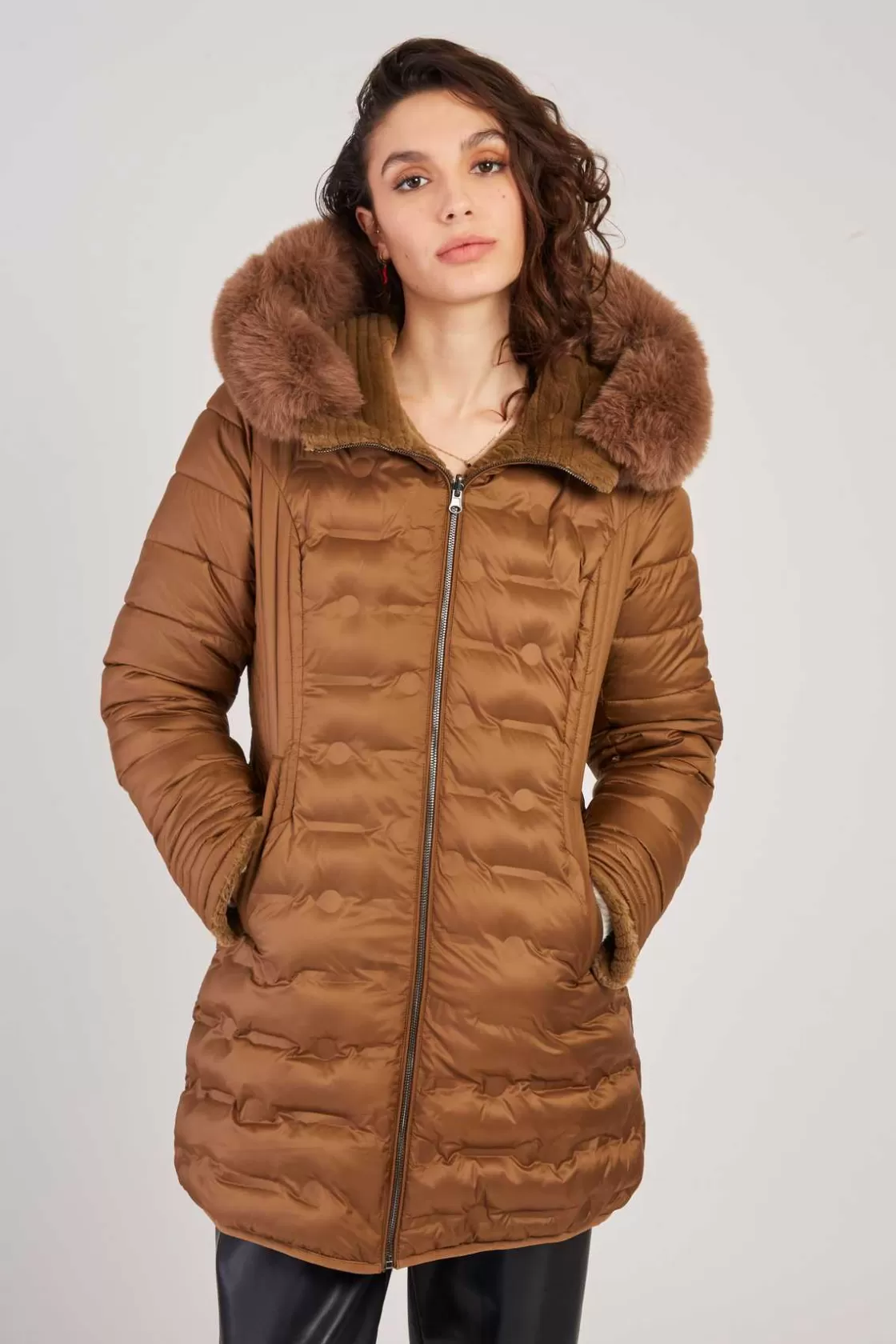 doudoune_milongue_rversible_eglantine_8.webp Maison Derhy Les Manteaux, Vestes & Doudounes-Doudoune mi-longue réversible EGLANTINE