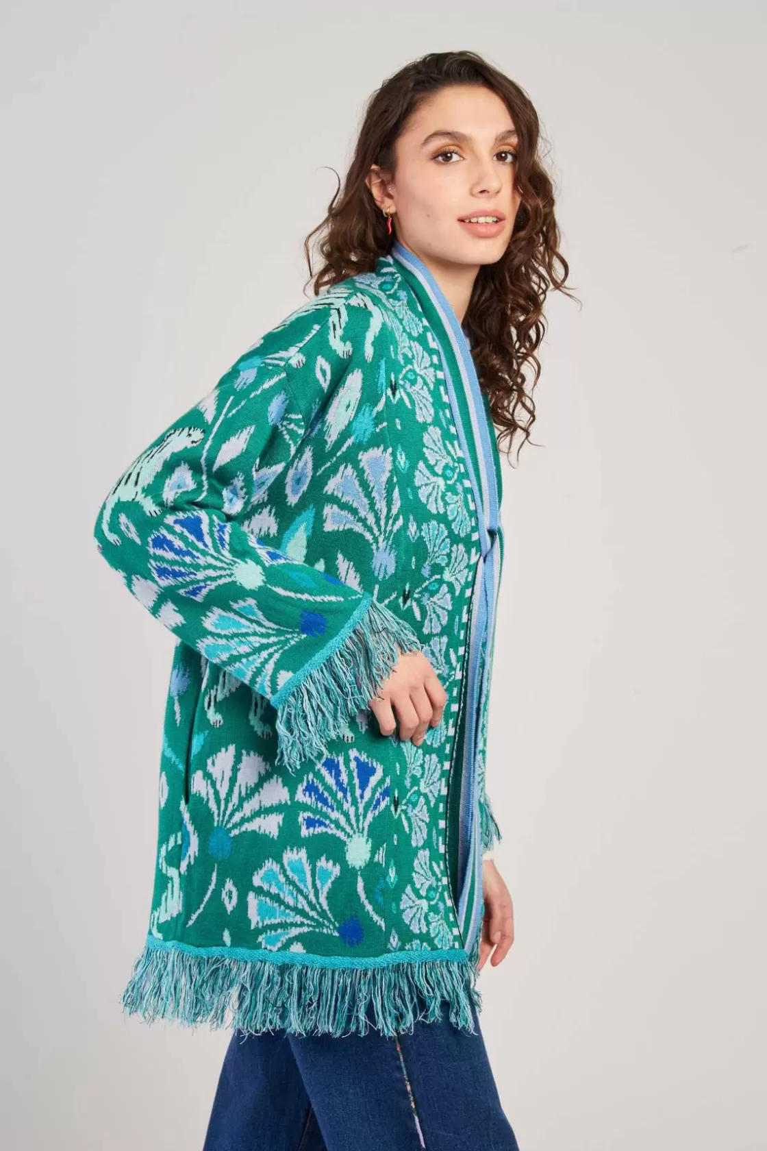 gilet_long__franges_darwin_8.webp Maison Derhy La Maille | Les Gilets, Cardigans & Pulls-Gilet long à franges DARWIN