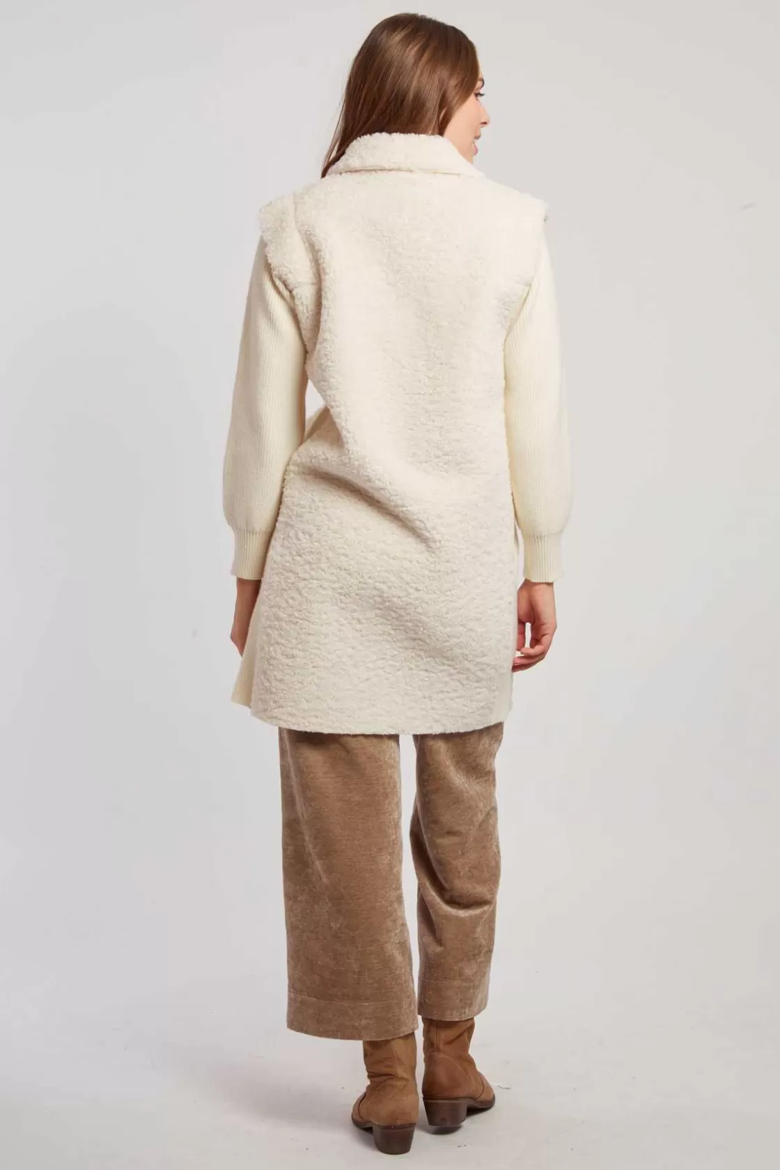 gilet_long_bimatire_danseuse_2.webp Maison Derhy La Maille | Les Gilets, Cardigans & Pulls-Gilet long bi-matière DANSEUSE