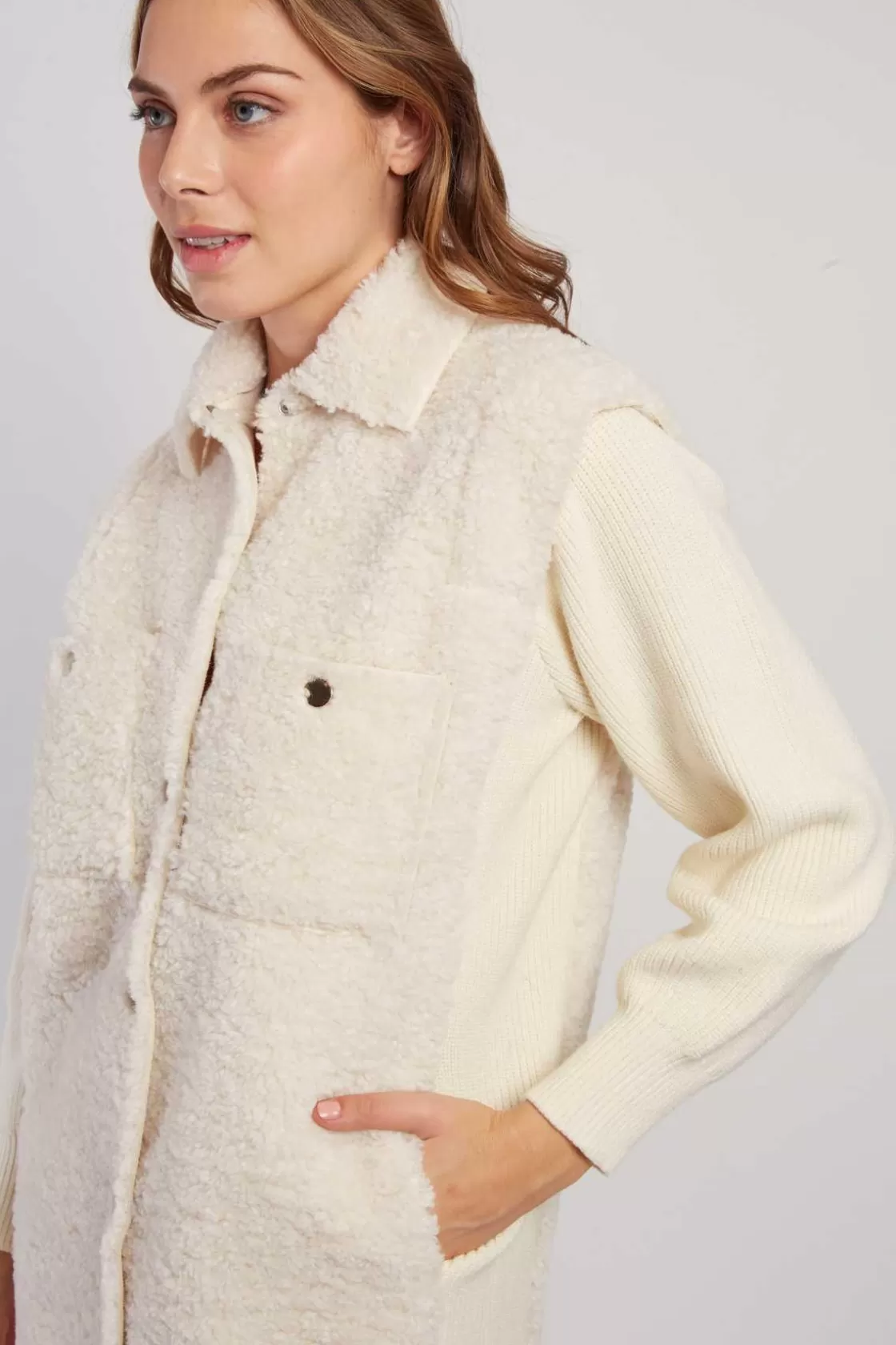 gilet_long_bimatire_danseuse_4.webp Maison Derhy La Maille | Les Gilets, Cardigans & Pulls-Gilet long bi-matière DANSEUSE