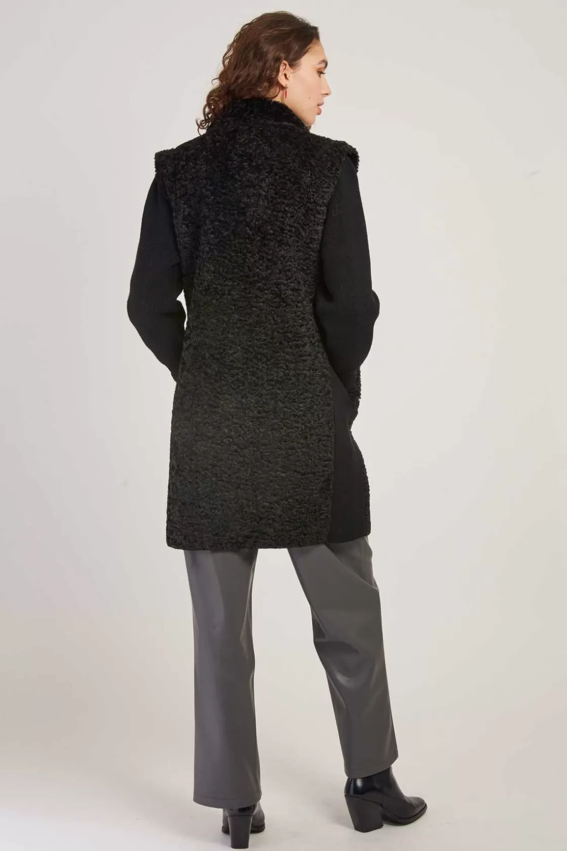 gilet_long_bimatire_danseuse_7.webp Maison Derhy La Maille | Les Gilets, Cardigans & Pulls-Gilet long bi-matière DANSEUSE