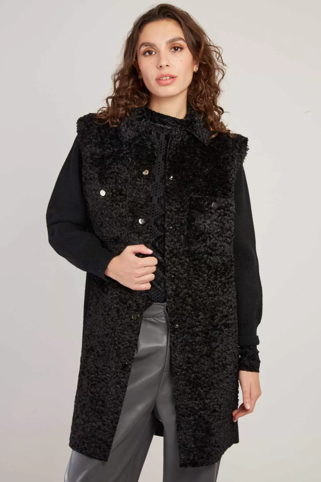 gilet_long_bimatire_danseuse_8.webp Maison Derhy La Maille | Les Gilets, Cardigans & Pulls-Gilet long bi-matière DANSEUSE