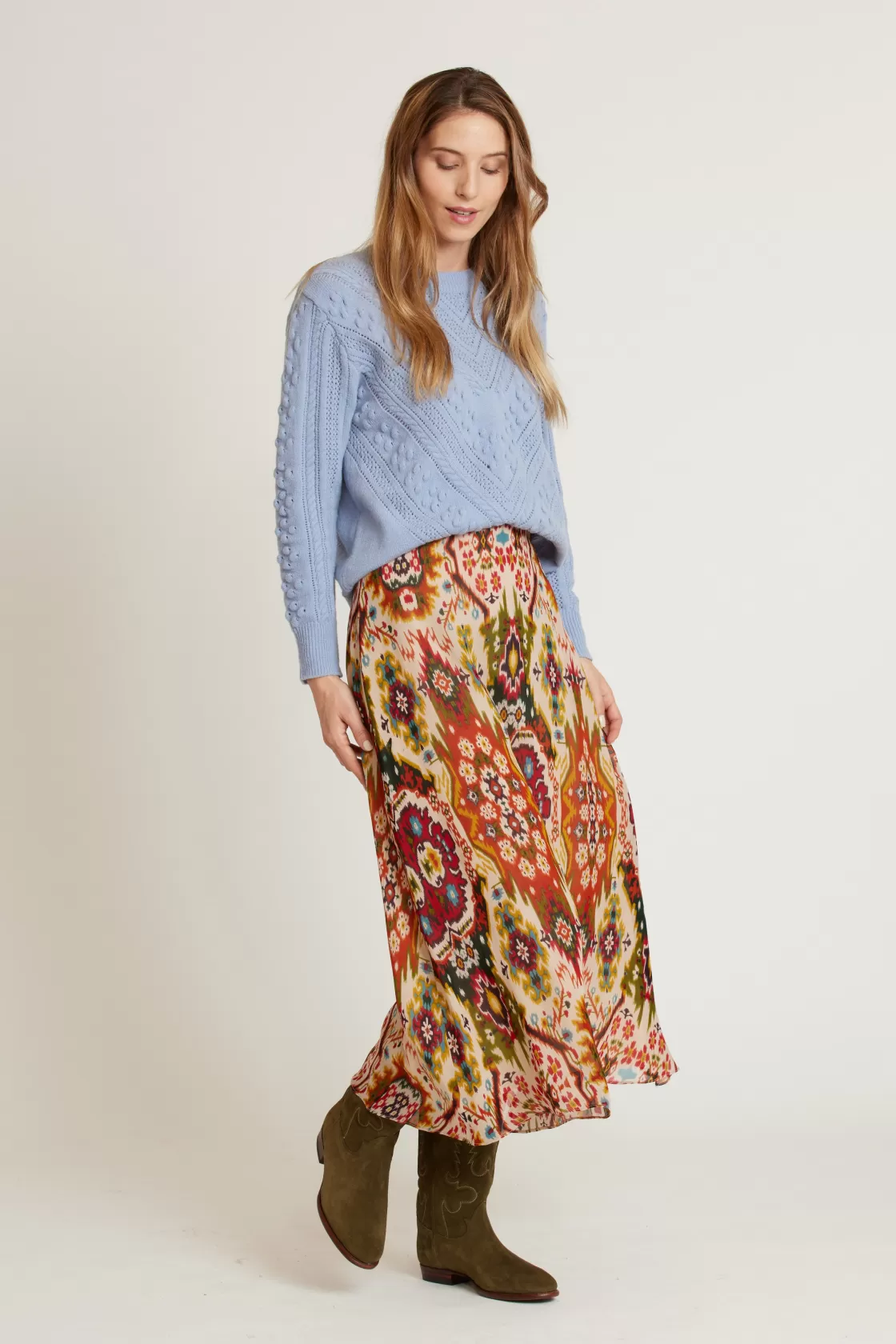 jupe_midi_imprime_hyacinthe_4.webp Maison Derhy Les Jupes & Pantalons-Jupe midi imprimée HYACINTHE