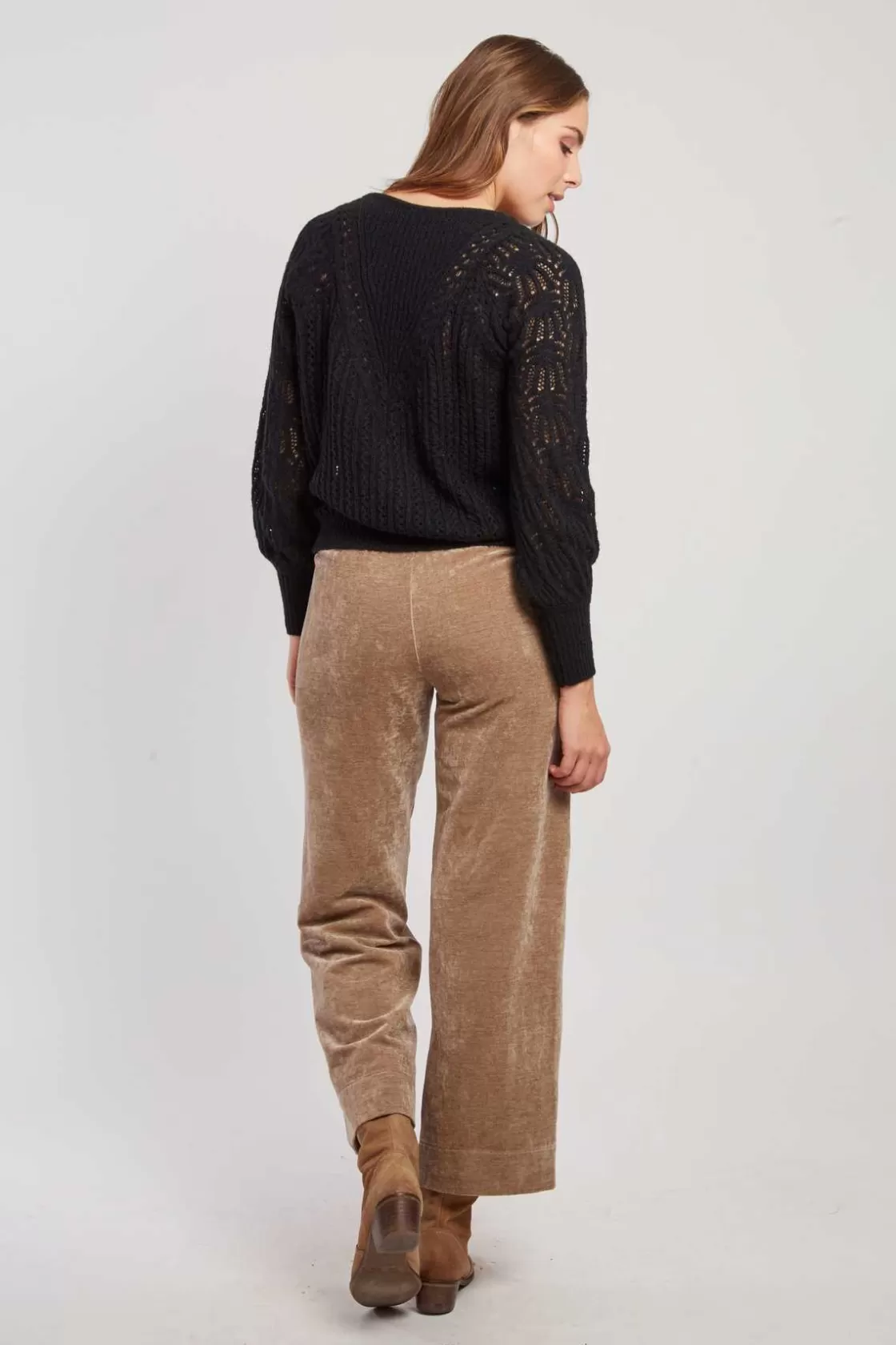 pantalon_droit_en_velours_ramona_11.webp Maison Derhy Les Jupes & Pantalons-Pantalon droit en velours RAMONA