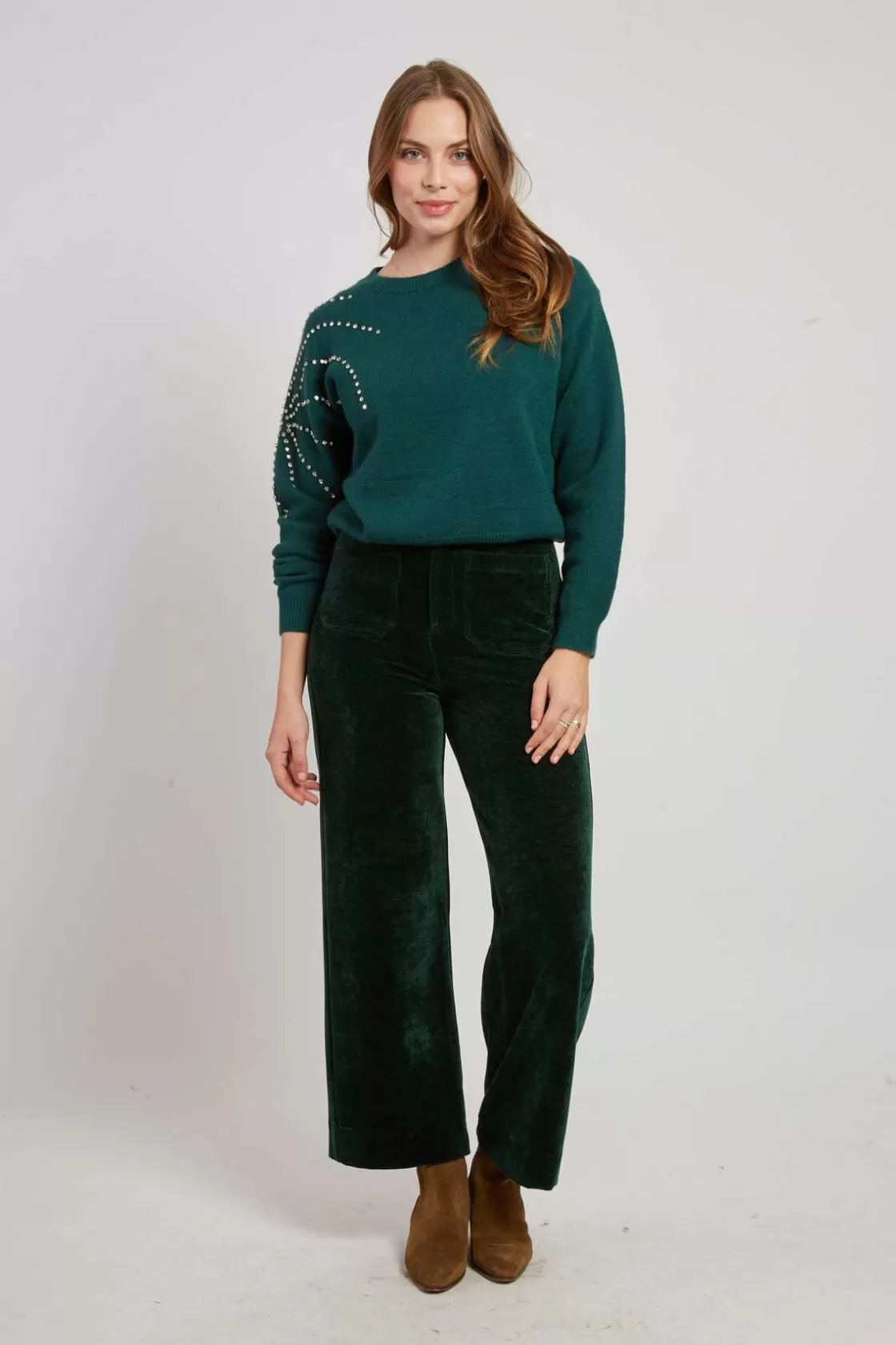 pantalon_droit_en_velours_ramona_4.webp Maison Derhy Les Jupes & Pantalons-Pantalon droit en velours RAMONA