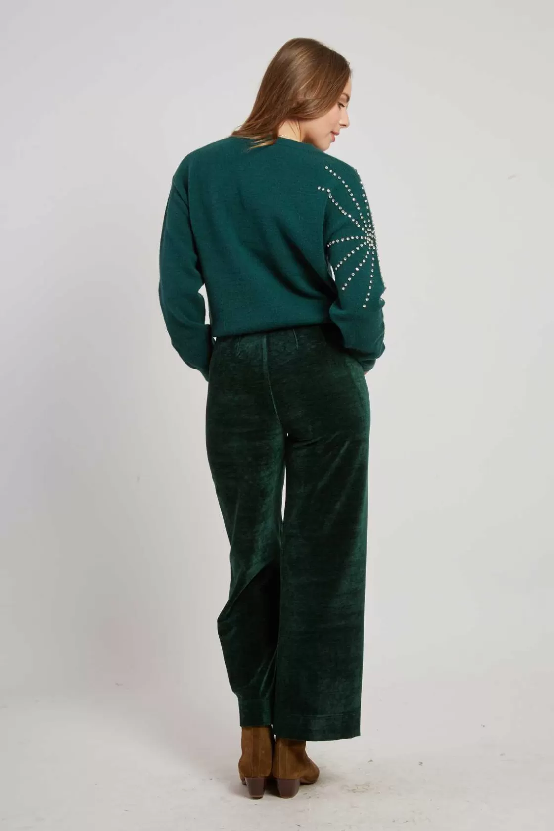 pantalon_droit_en_velours_ramona_5.webp Maison Derhy Les Jupes & Pantalons-Pantalon droit en velours RAMONA