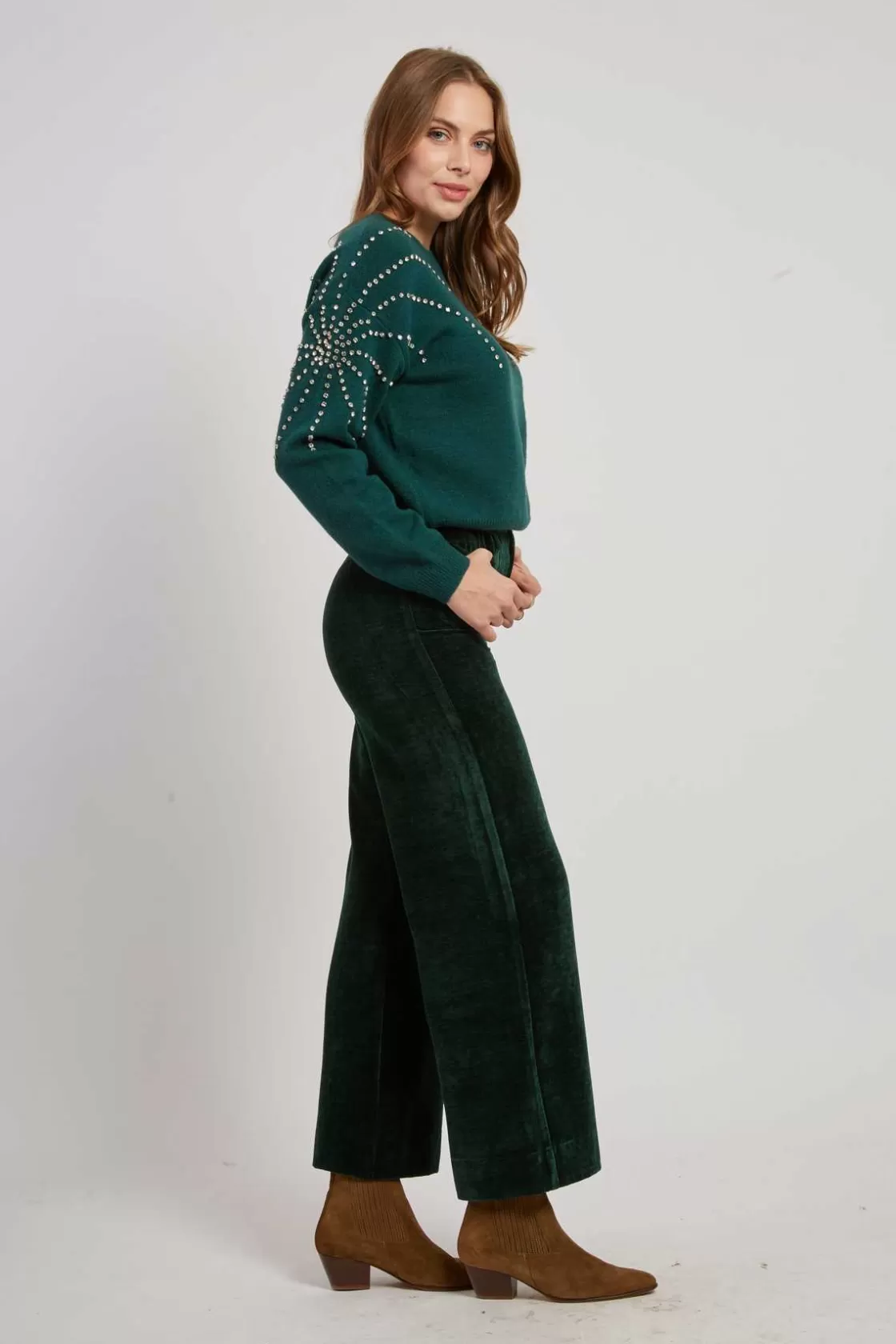 pantalon_droit_en_velours_ramona_6.webp Maison Derhy Les Jupes & Pantalons-Pantalon droit en velours RAMONA