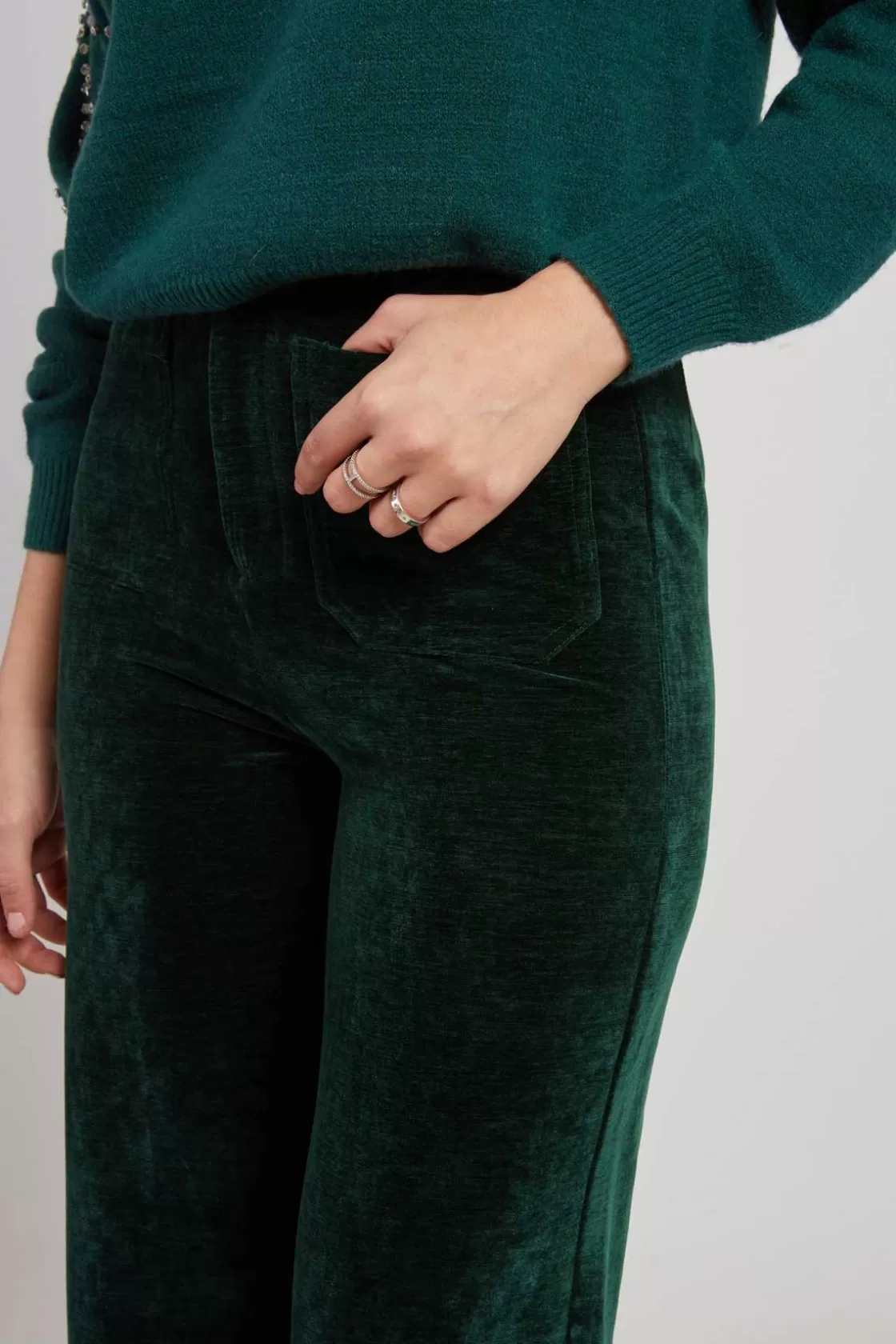 pantalon_droit_en_velours_ramona_8.webp Maison Derhy Les Jupes & Pantalons-Pantalon droit en velours RAMONA