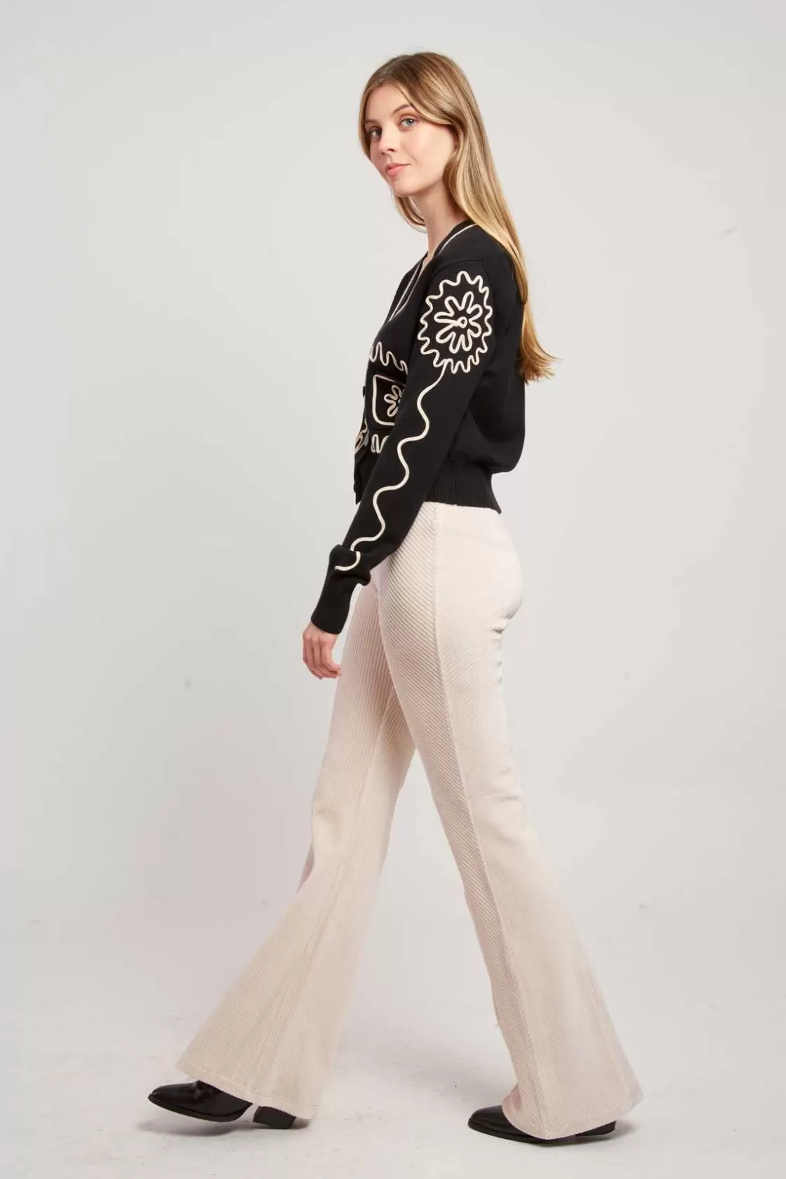 pantalon_en_velours_ctel_ragtime_13.webp Maison Derhy Les Jupes & Pantalons-Pantalon en velours côtelé RAGTIME