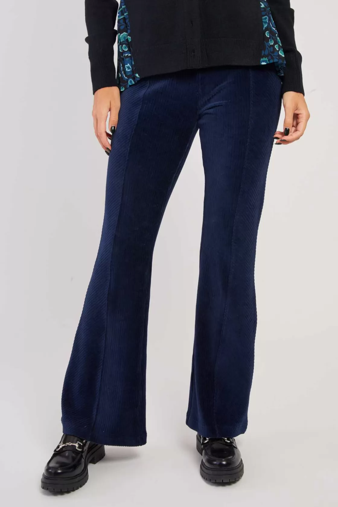 pantalon_en_velours_ctel_ragtime_15.webp Maison Derhy Les Jupes & Pantalons-Pantalon en velours côtelé RAGTIME