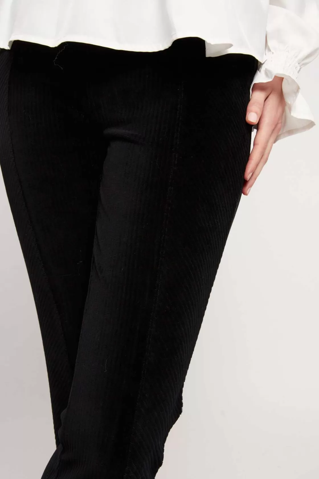 pantalon_en_velours_ctel_ragtime_4.webp Maison Derhy Les Jupes & Pantalons-Pantalon en velours côtelé RAGTIME