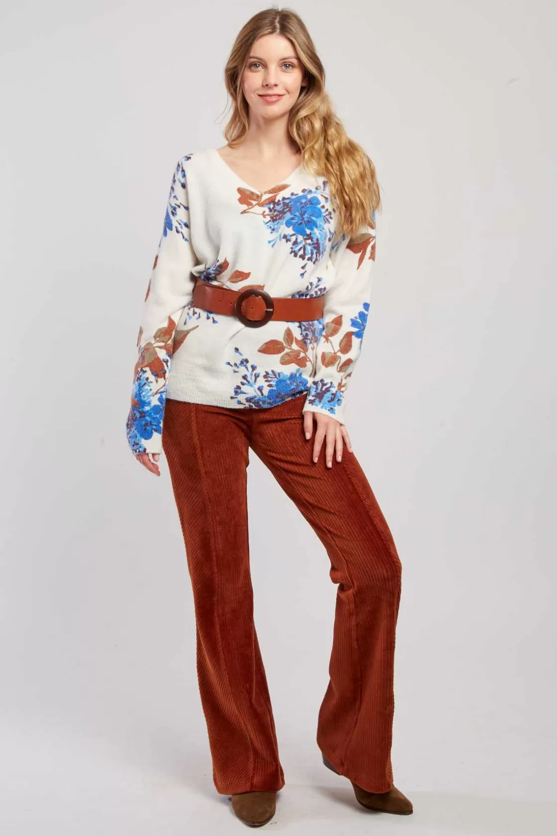 pantalon_en_velours_ctel_ragtime_6.webp Maison Derhy Les Jupes & Pantalons-Pantalon en velours côtelé RAGTIME