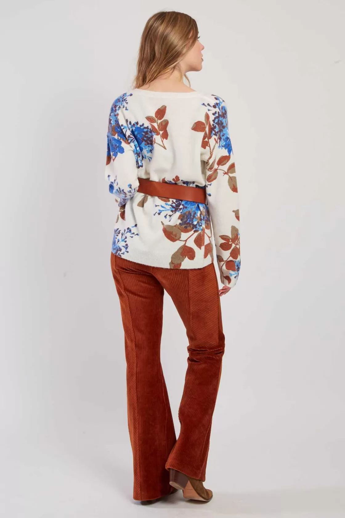 pantalon_en_velours_ctel_ragtime_8.webp Maison Derhy Les Jupes & Pantalons-Pantalon en velours côtelé RAGTIME