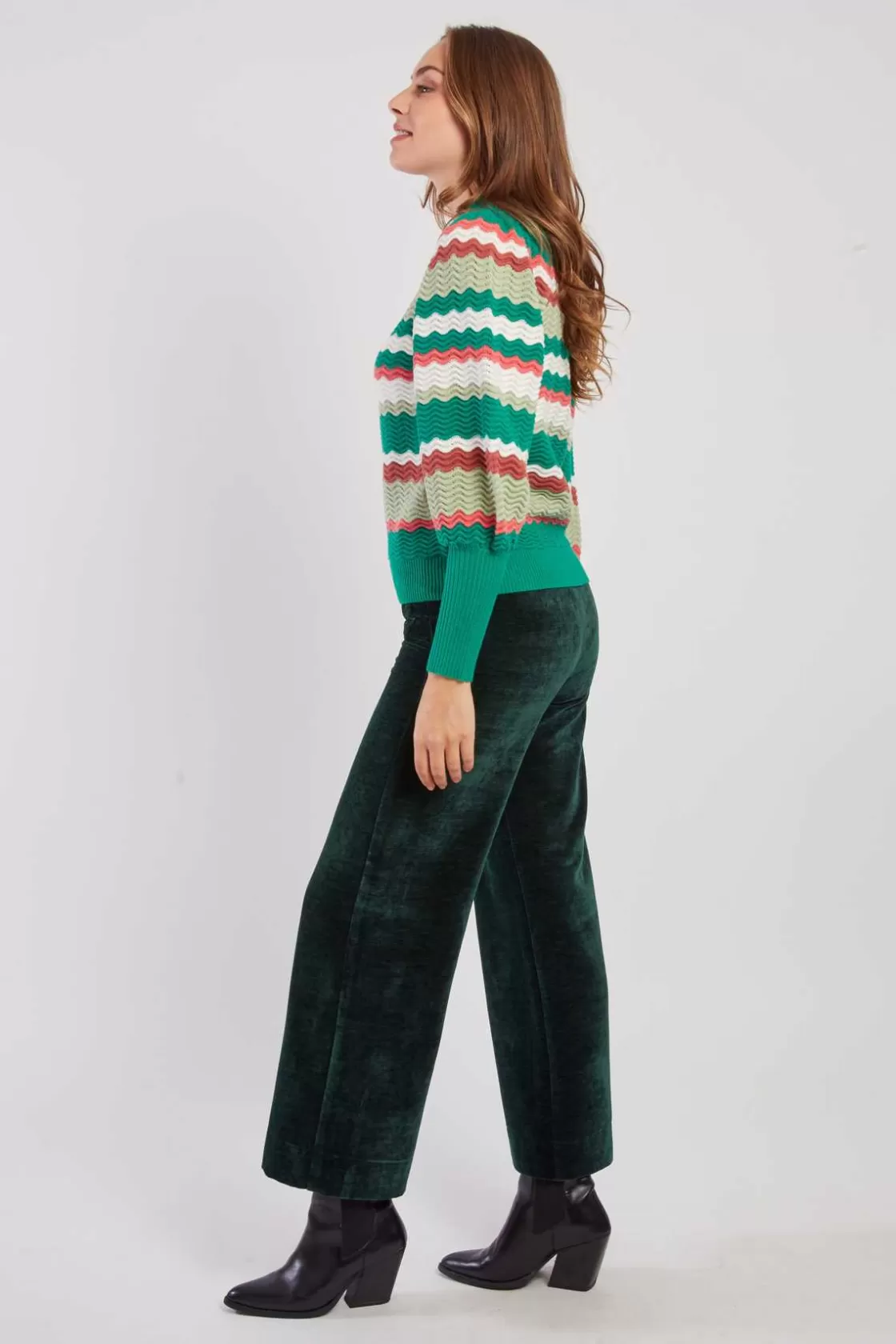 pull_ray_manches_bouffantes_cahors_7.webp Maison Derhy La Maille | Les Gilets, Cardigans & Pulls-Pull rayé manches bouffantes CAHORS