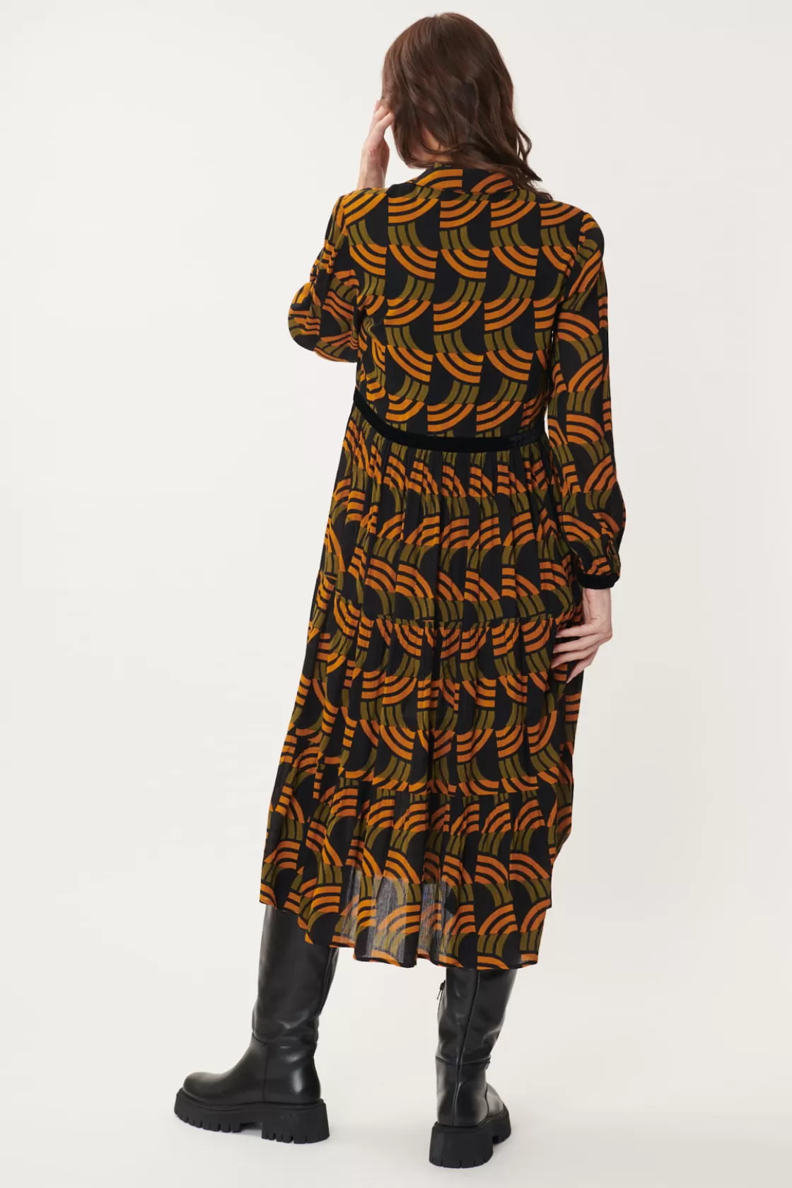 robe_chemise_alexia_imprime_gomtrique_7.webp Maison Derhy Robes Longues-Robe Chemise ALEXIA Imprimée Géométrique