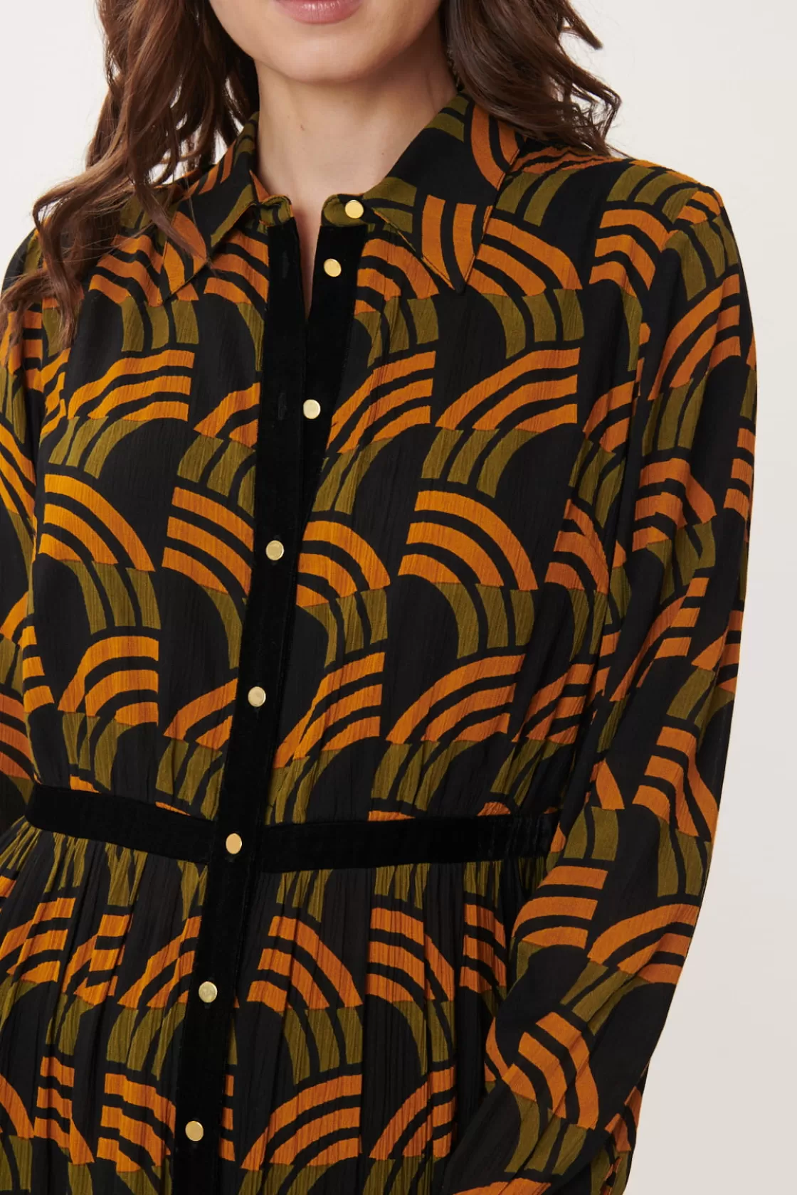 robe_chemise_alexia_imprime_gomtrique_8.webp Maison Derhy Robes Longues-Robe Chemise ALEXIA Imprimée Géométrique