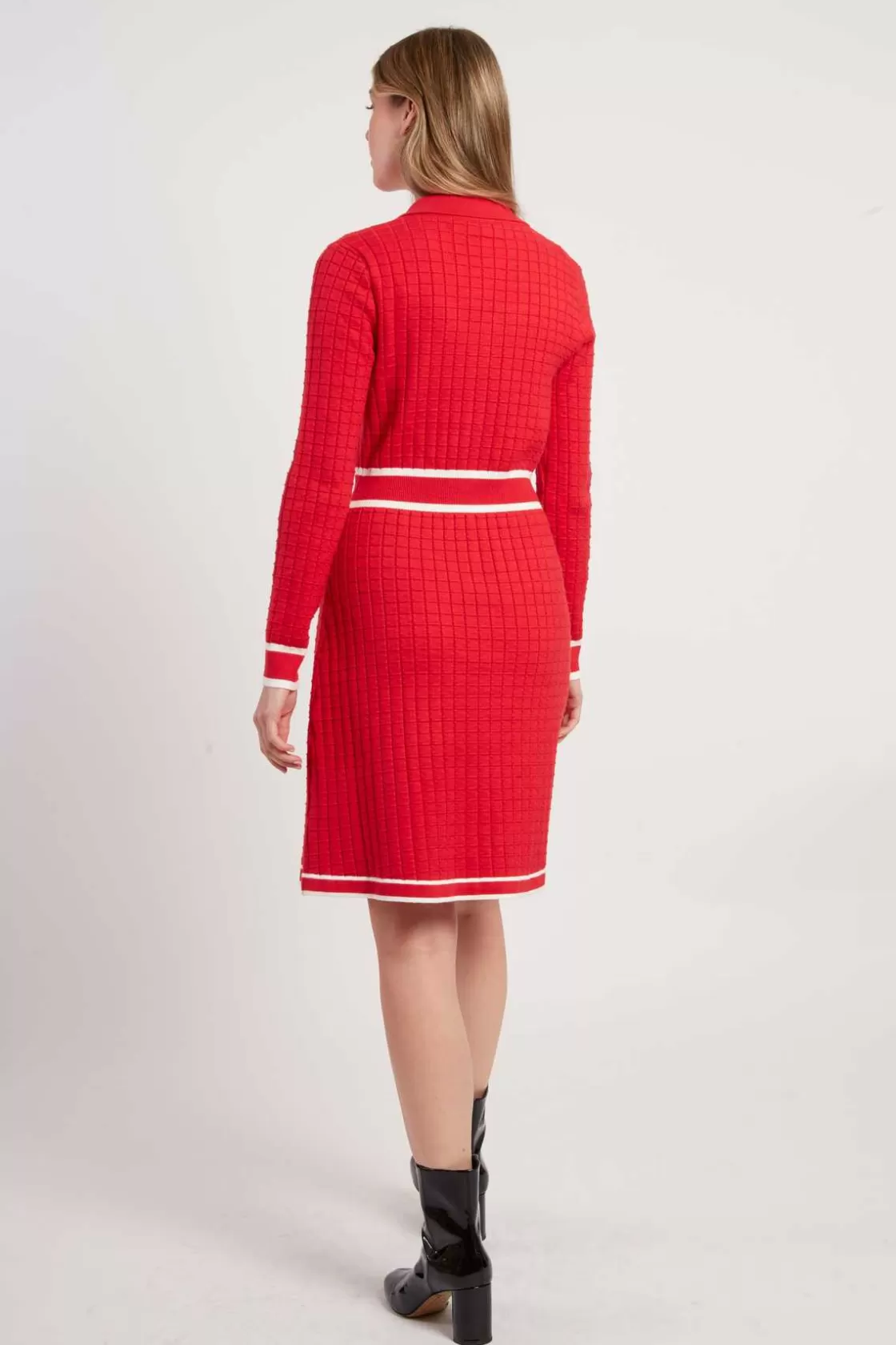 robe_courte_en_maille_avec_manches_longues_jade_7.webp Maison Derhy La Maille | Robes Courtes-Robe courte en maille avec manches longues JADE