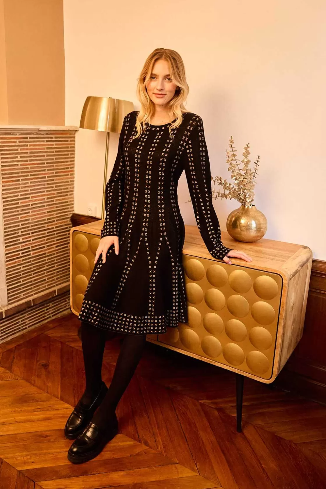 Maison Derhy La Maille | Robes Courtes-Robe courte en maille JOJOBA