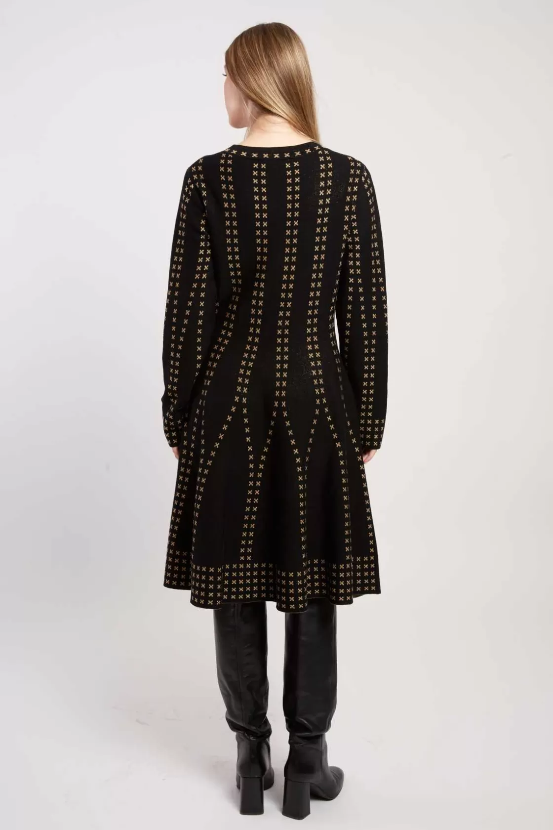 robe_courte_en_maille_jojoba_3.webp Maison Derhy La Maille | Robes Courtes-Robe courte en maille JOJOBA