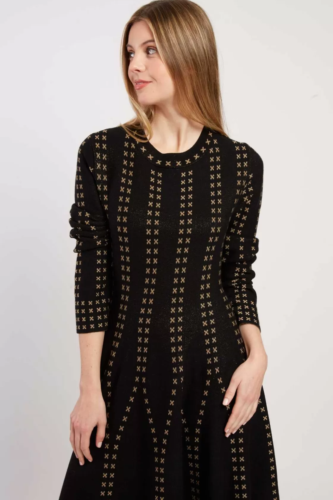 robe_courte_en_maille_jojoba_4.webp Maison Derhy La Maille | Robes Courtes-Robe courte en maille JOJOBA