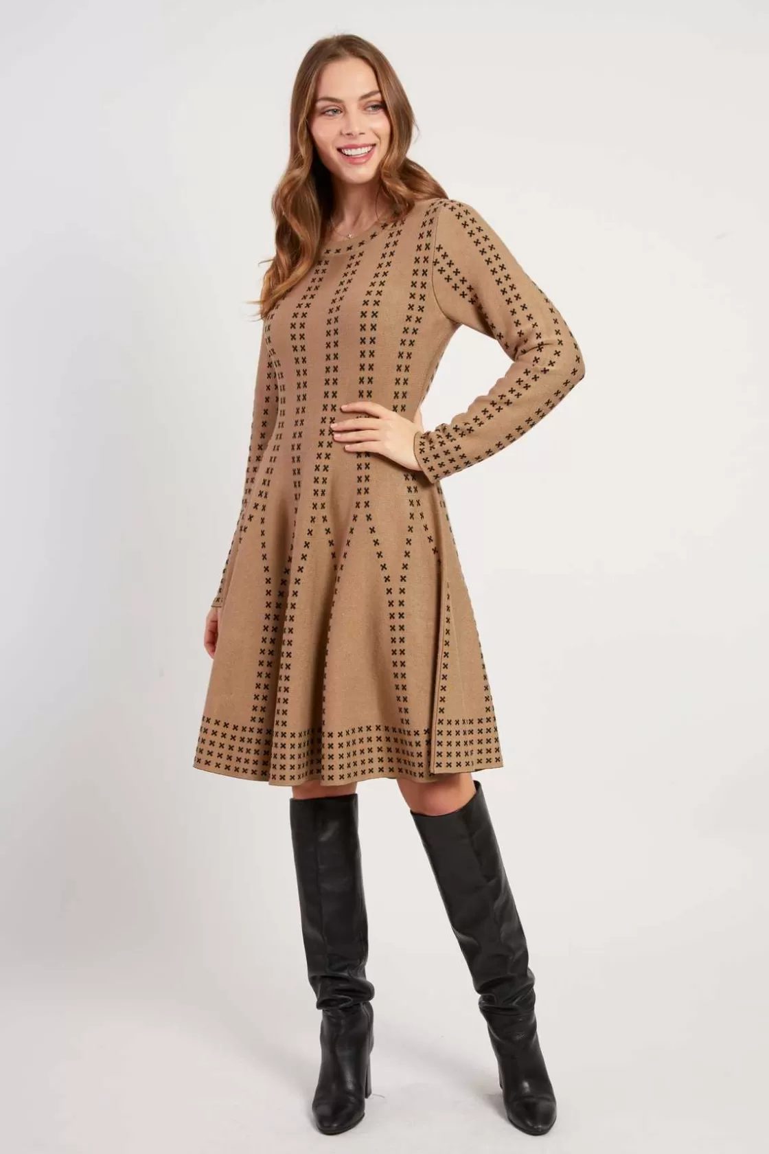 robe_courte_en_maille_jojoba_6.webp Maison Derhy La Maille | Robes Courtes-Robe courte en maille JOJOBA