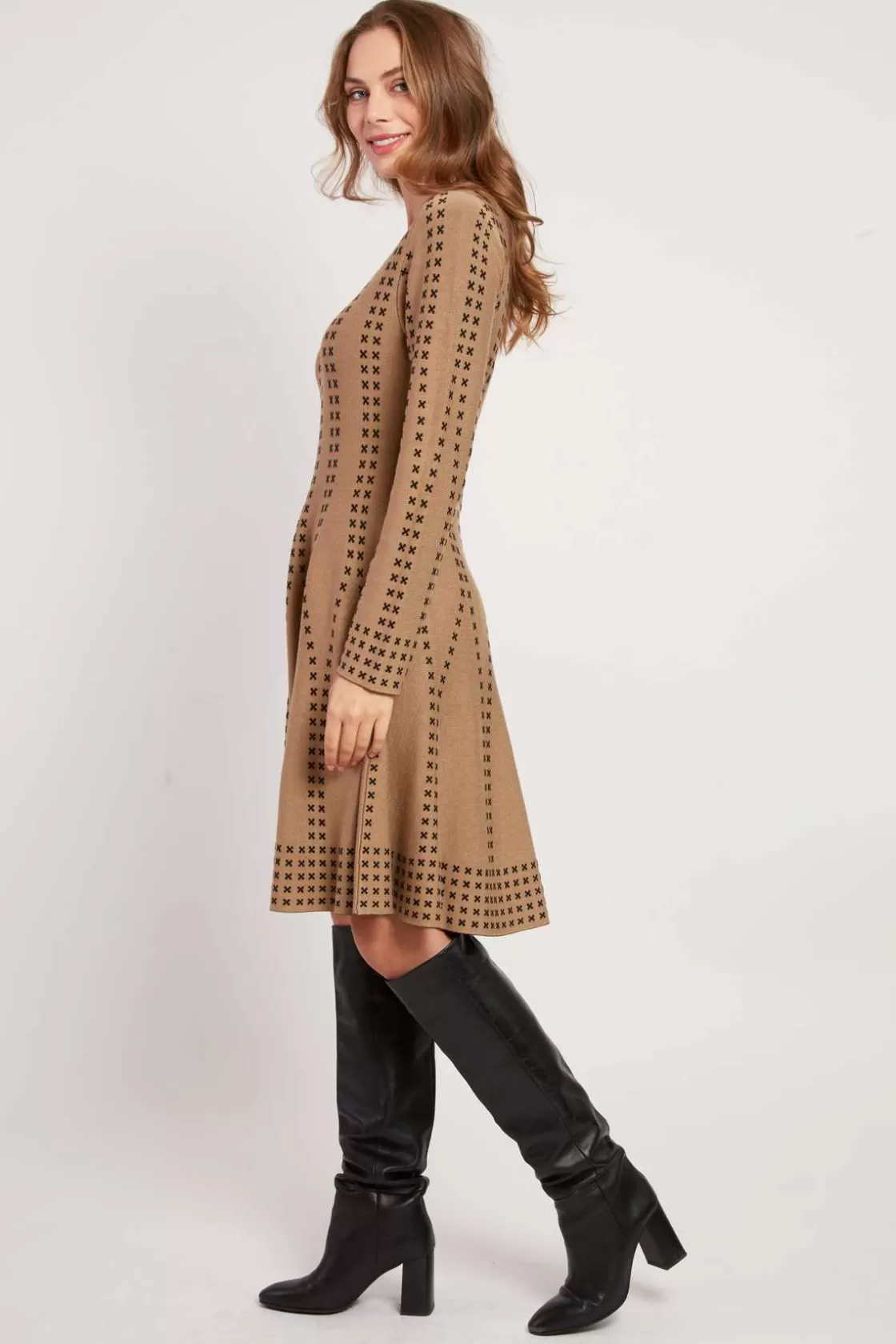 robe_courte_en_maille_jojoba_7.webp Maison Derhy La Maille | Robes Courtes-Robe courte en maille JOJOBA