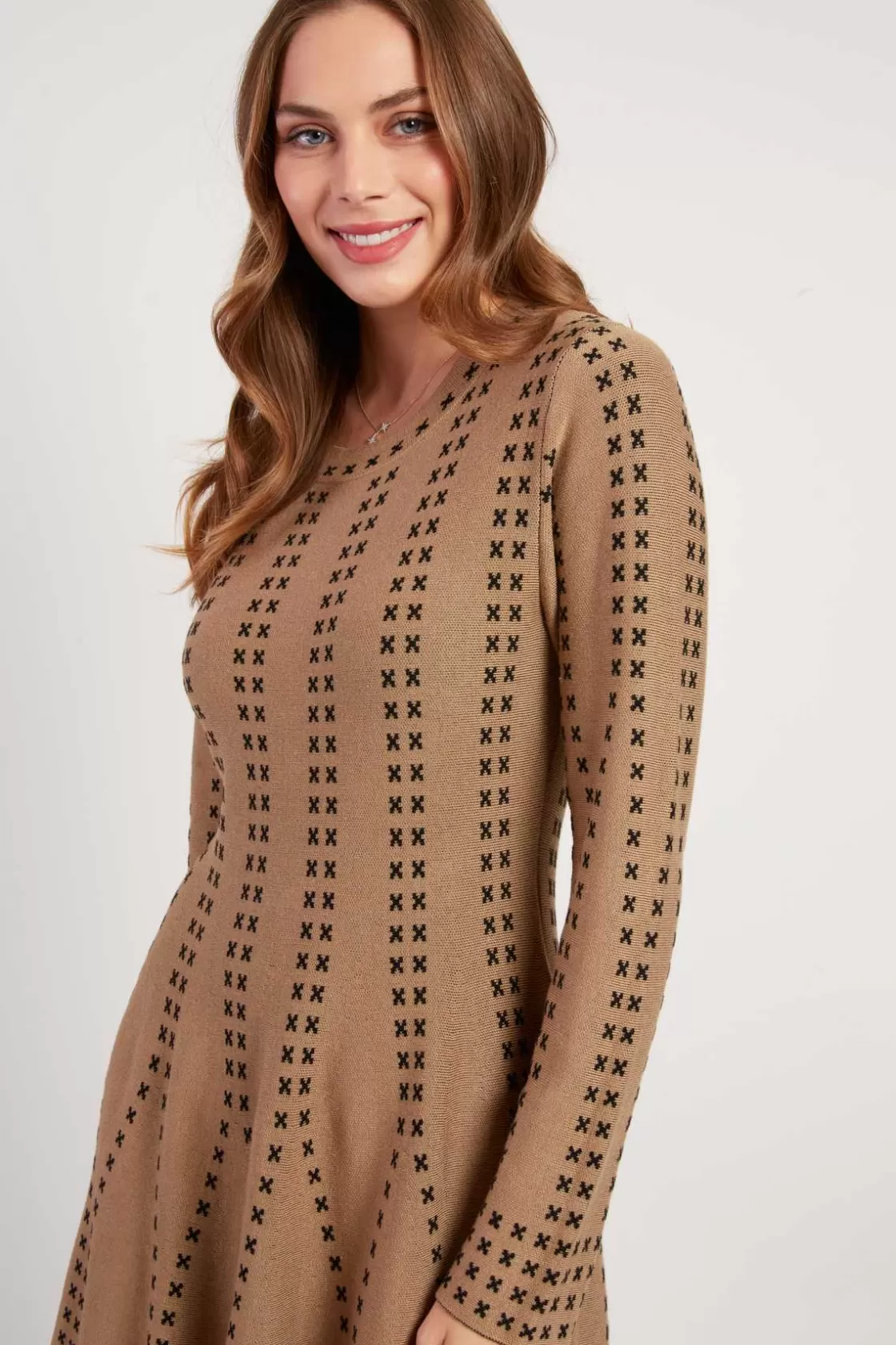 robe_courte_en_maille_jojoba_9.webp Maison Derhy La Maille | Robes Courtes-Robe courte en maille JOJOBA