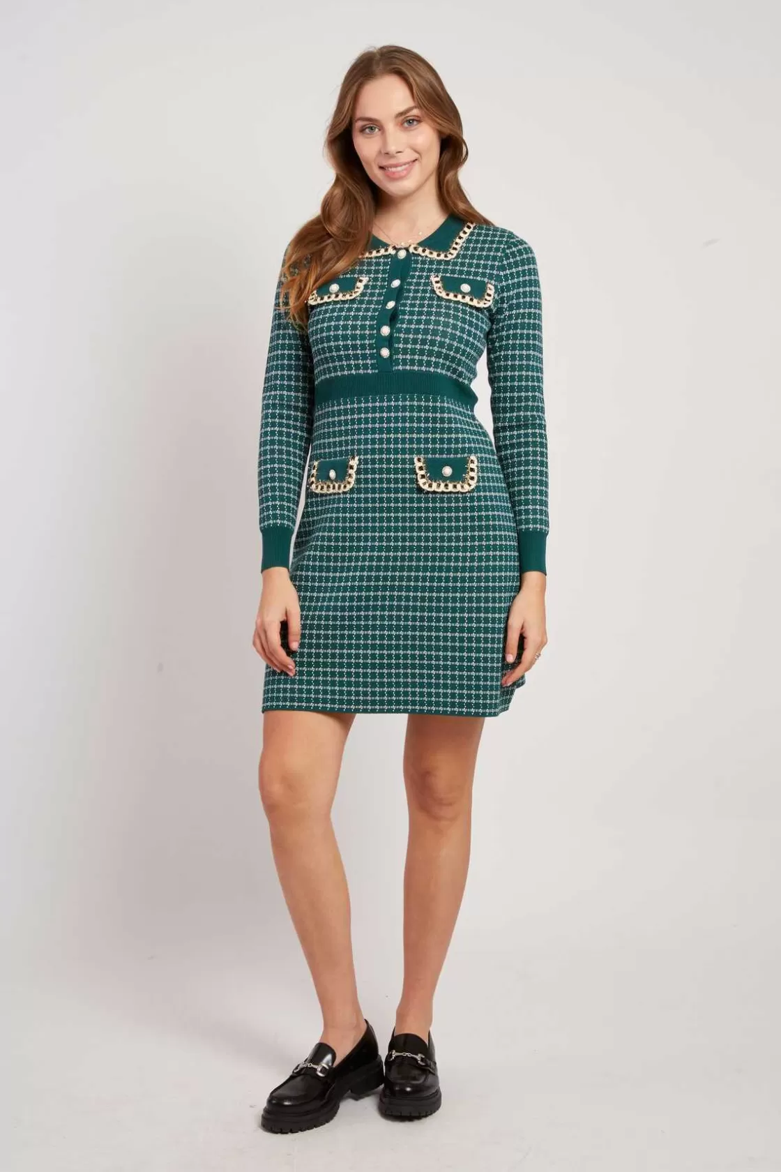 robe_courte_manches_longues_en_maille_jahorina_11.webp Maison Derhy La Maille | Robes Courtes-Robe courte manches longues en maille JAHORINA