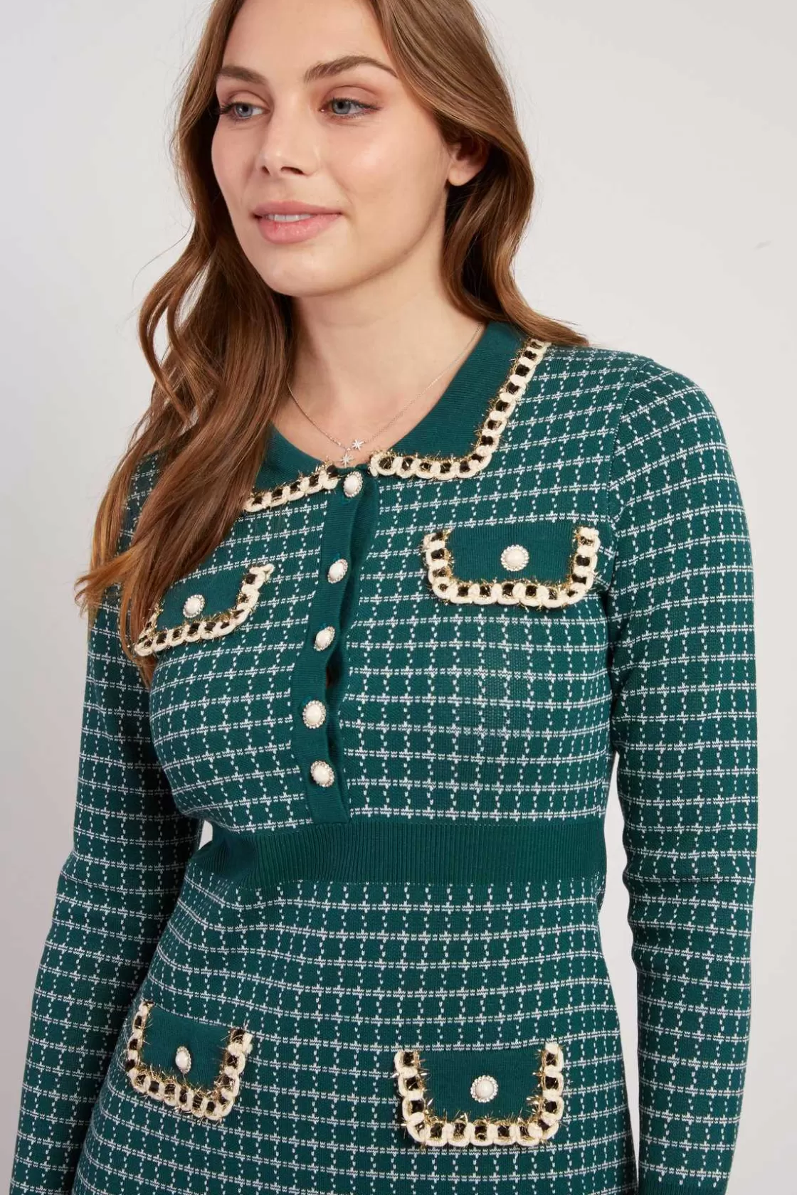 robe_courte_manches_longues_en_maille_jahorina_15.webp Maison Derhy La Maille | Robes Courtes-Robe courte manches longues en maille JAHORINA