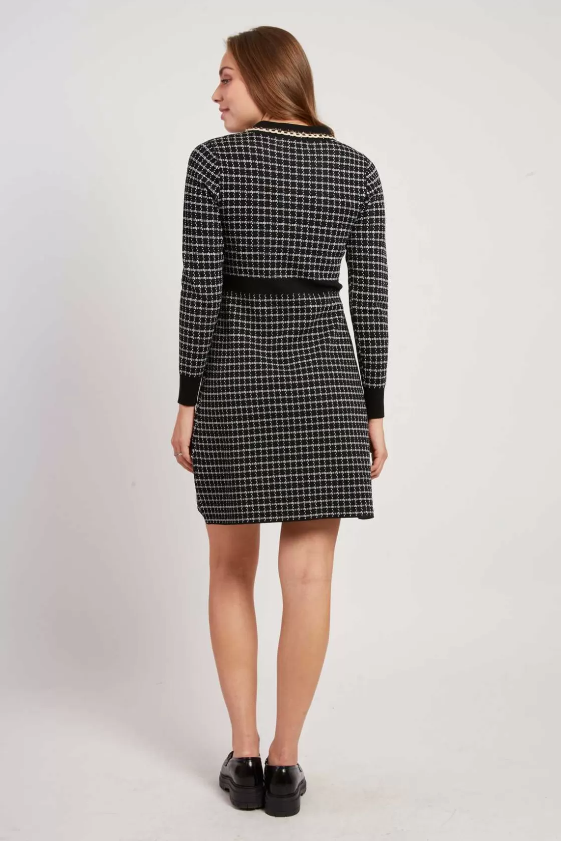 robe_courte_manches_longues_en_maille_jahorina_3.webp Maison Derhy La Maille | Robes Courtes-Robe courte manches longues en maille JAHORINA