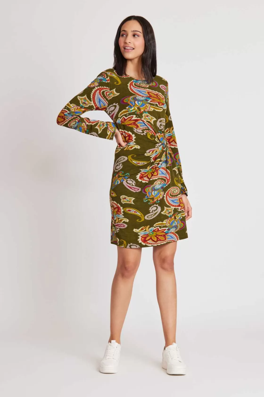 robe_en_jersey_imprim_senorita_2.webp Maison Derhy Robes Imprimées | Robes Courtes-Robe en jersey imprimé SENORITA