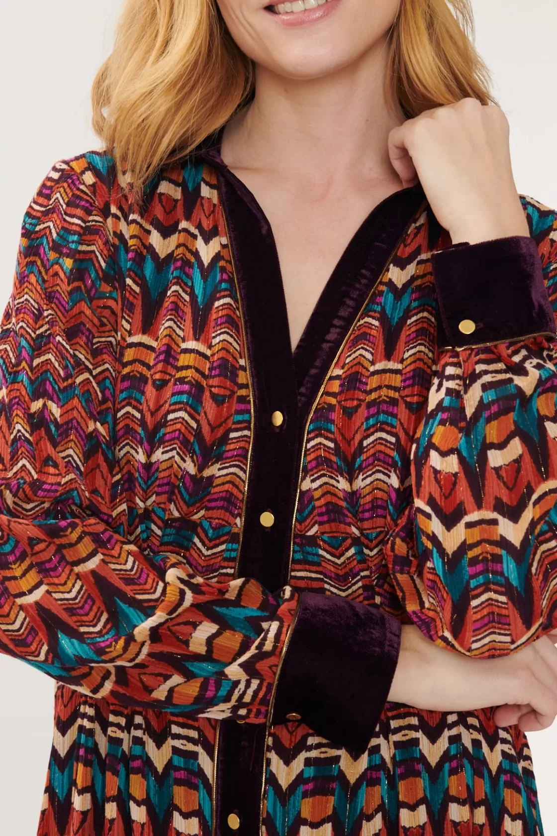 robe_longue_imprime_multicolore_adolie_7.webp Maison Derhy Robes Imprimées | Robes Longues-Robe Longue Imprimée Multicolore ADOLIE