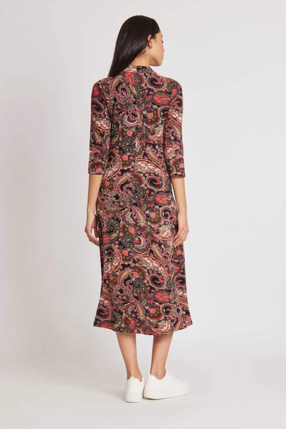 robe_midi_en_jersey_stretch_imprim_savannah_4.webp Maison Derhy Robes Imprimées | Robes Longues-Robe midi en jersey stretch imprimé SAVANNAH