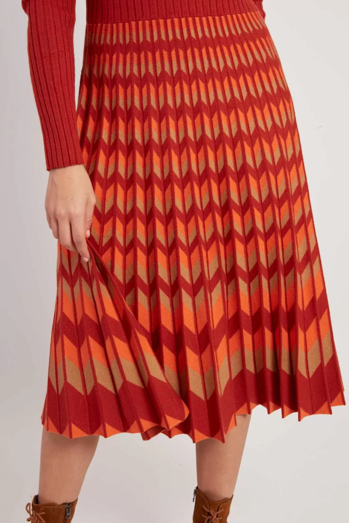 robe_milongue_manches_longues_en_maille_jazz_14.webp Maison Derhy La Maille | Robes Longues-Robe mi-longue manches longues en maille JAZZ