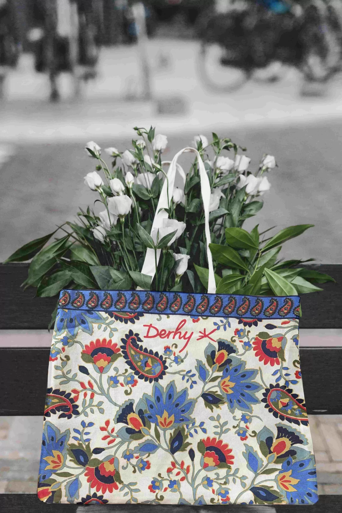 Maison Derhy Les Accessoires-Sac en coton imprimé NORMA