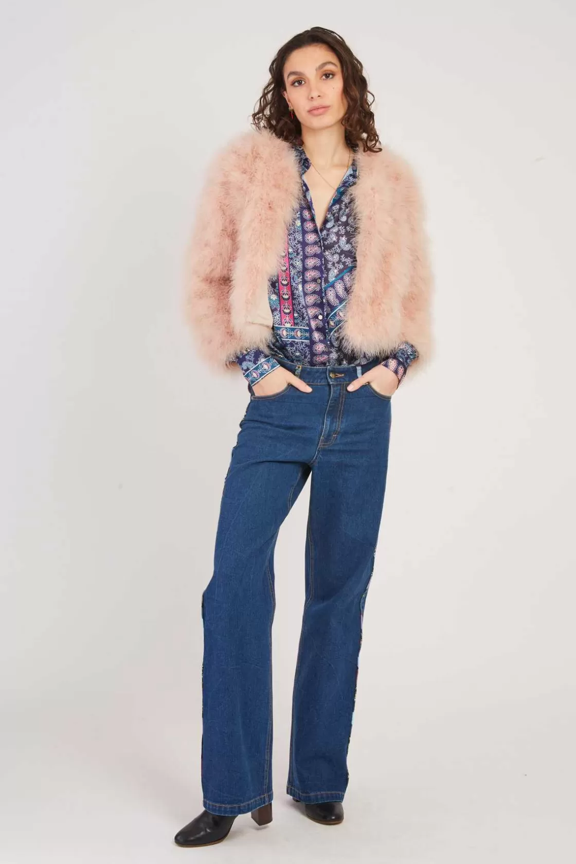 veste_unie_en_plume_linette_10.webp Maison Derhy Les Manteaux, Vestes & Doudounes-Veste unie en plume LINETTE