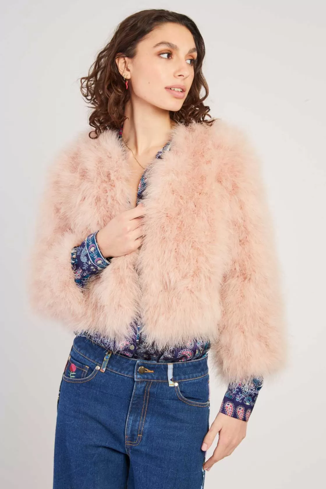 veste_unie_en_plume_linette_5.webp Maison Derhy Les Manteaux, Vestes & Doudounes-Veste unie en plume LINETTE