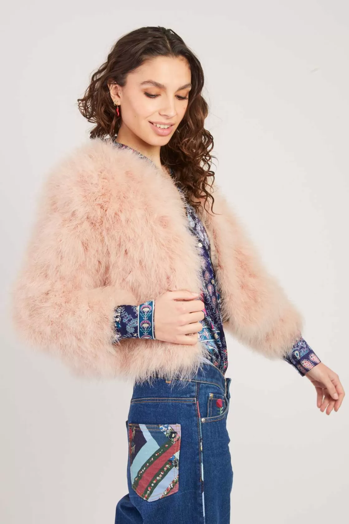 veste_unie_en_plume_linette_6.webp Maison Derhy Les Manteaux, Vestes & Doudounes-Veste unie en plume LINETTE